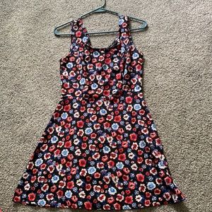 Forever 21 red white blue and black dress